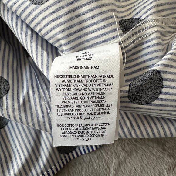 Boden Phoebe Cotton Polka Dot Shirt Women's 8 Long Sleeve Button Up Blouse - Picture 6 of 6